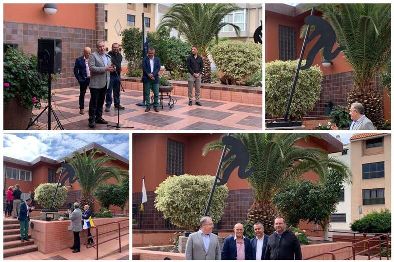 Diferentes momentos del acto celebrado este jueves en el IES El Calero (Foto TA)